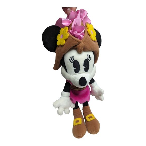 Disney Parks Pirates of the Caribbean Minnie Mouse 13in Pink Plush Stuffed Doll - Picture 7 of 8
